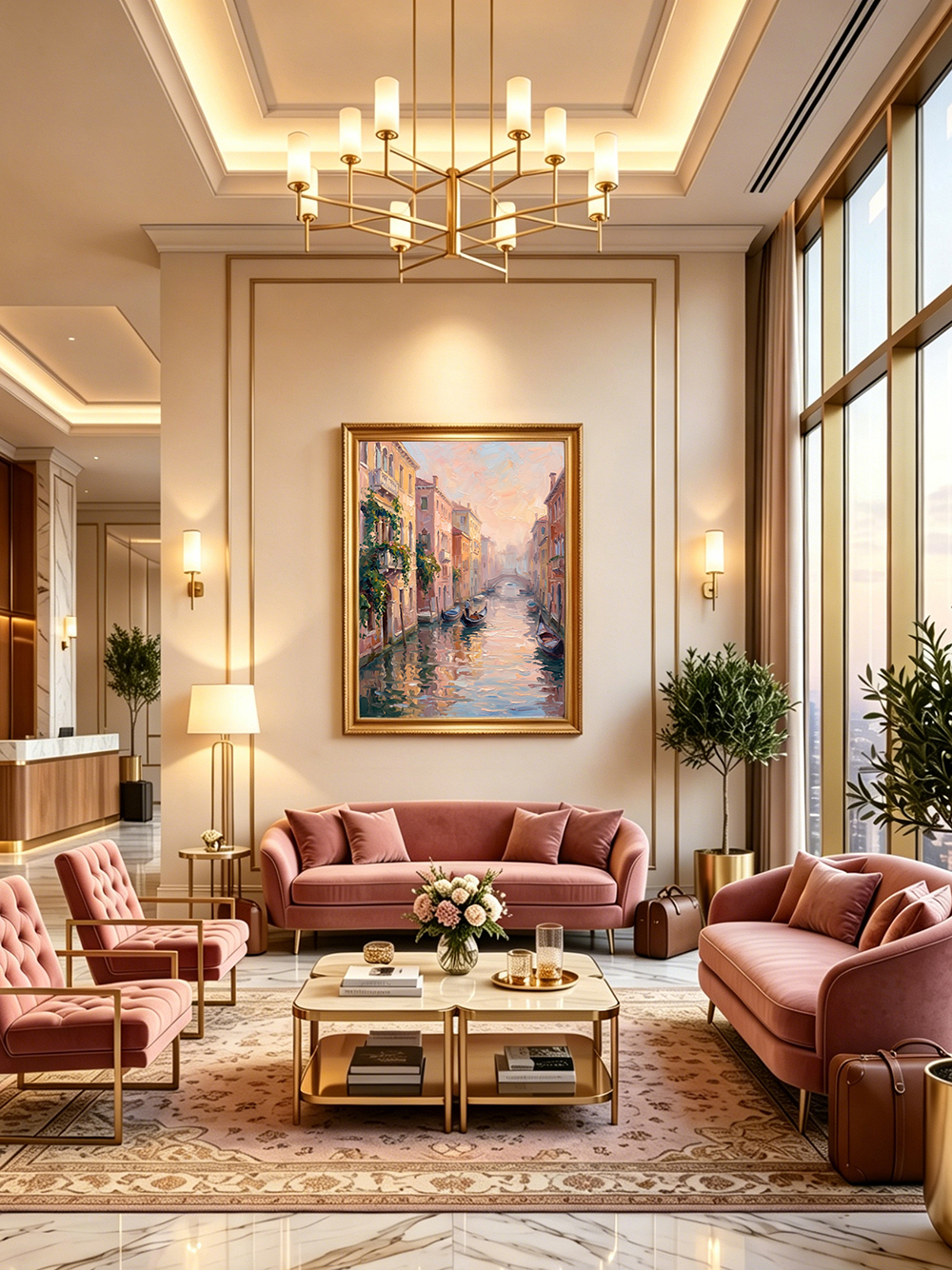 "Venetian Dawn Reverie" | Hand-Embellished Venice Canal Sunrise Impasto Canvas | Romantic Italian Wall Art - Image 8